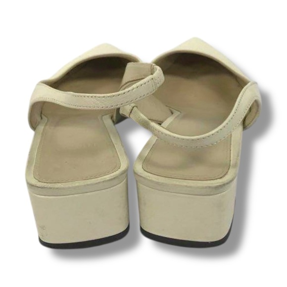 Theory Leather Slingback Pump in Light Nude Size 7.5 - Picture 2 of 4